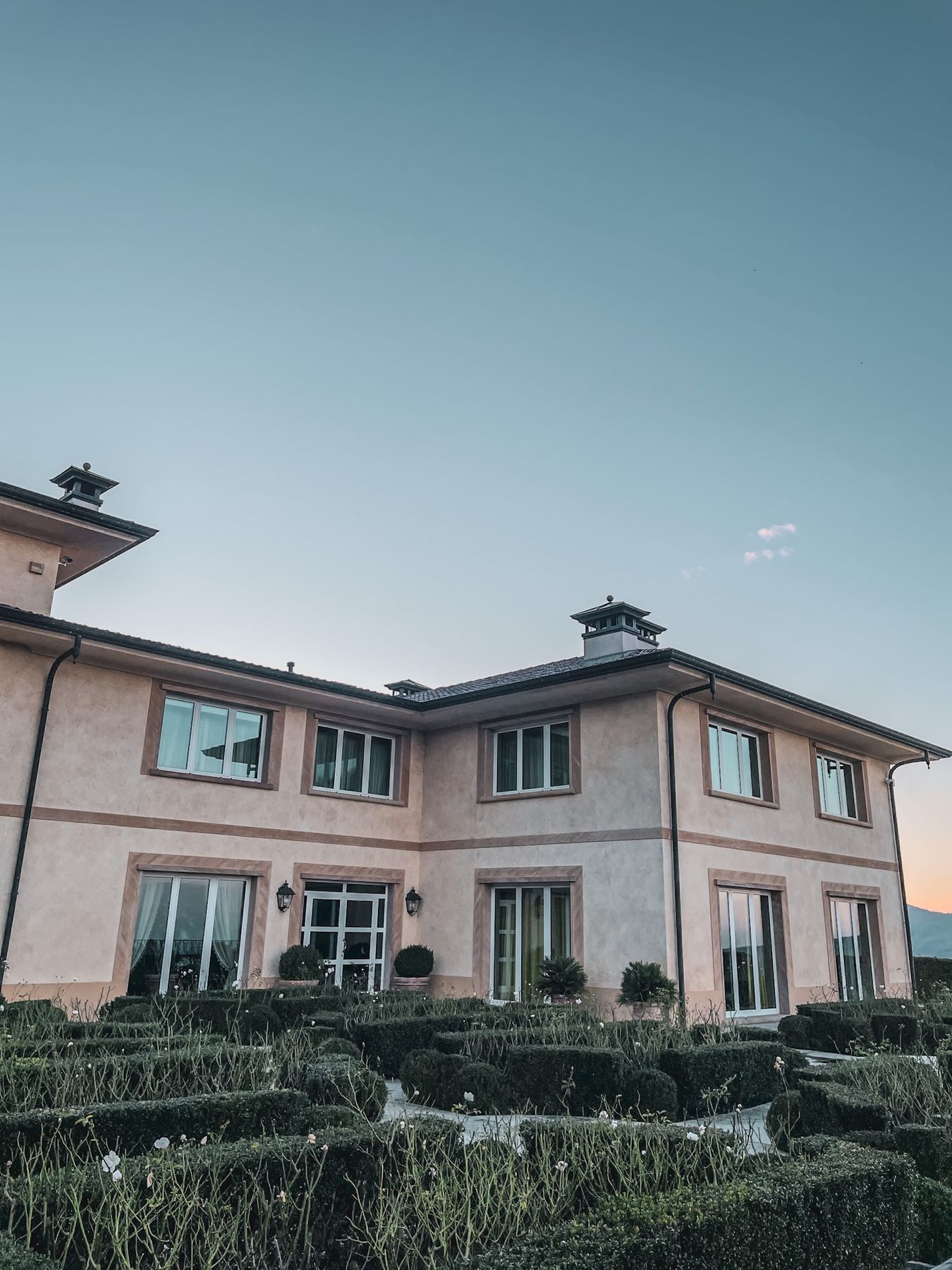 Villa e giardino geometrico